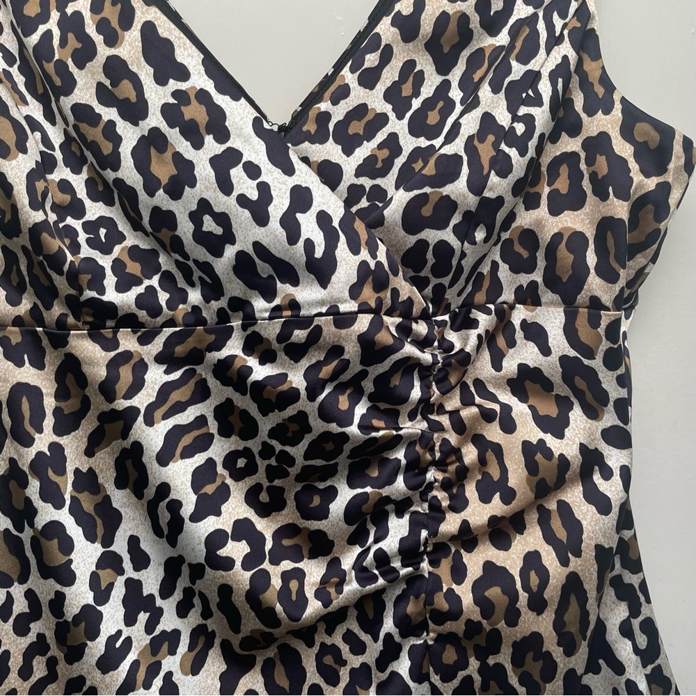 Leopard Print Retro Top Size 14 - image 2